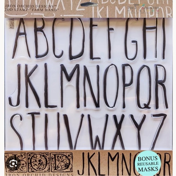 Iron Orchid Designs Other - Iron Orchid Designs Farmhand RETIRED Stamps New with Tags